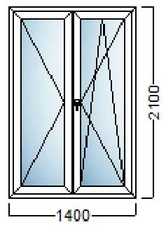 akcija pvc balkonska vrata 140x210 salamander njemacka kvaliteta slika 109736670