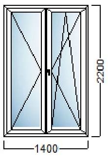akcija pvc balkonska vrata 140x220 salamander njemacka kvaliteta slika 109736917