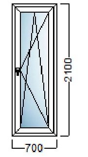 akcija pvc balkonska vrata 70x210 salamander njemacka kvaliteta slika 109730923