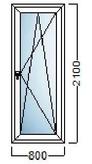 akcija pvc balkonska vrata 80x210 salamander njemacka kvaliteta slika 109731277