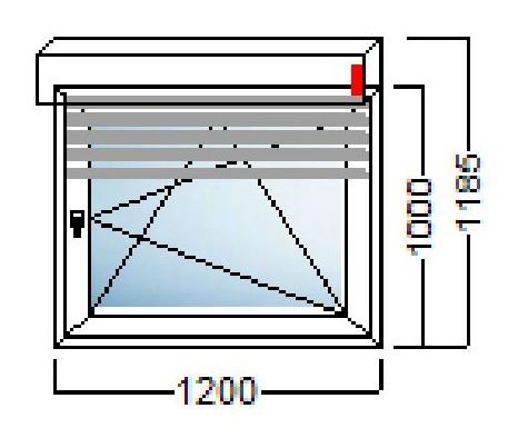 akcija pvc prozor 1kr 120x100 alu roleta salamander njemacka kvaliteta slika 112407948