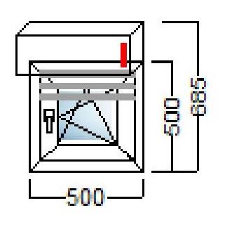 akcija pvc prozor 1kr 50x50 alu roleta salamander njemacka kvaliteta slika 112400772