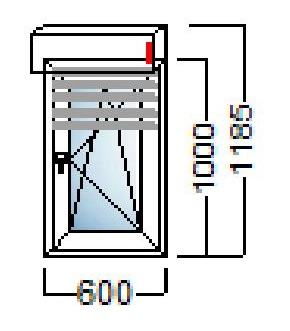 akcija pvc prozor 1kr 60x100 alu roleta salamander njemacka kvaliteta slika 112405930