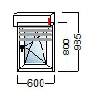 akcija pvc prozor 1kr 60x80 alu roleta salamander njemacka kvaliteta slika 112405695