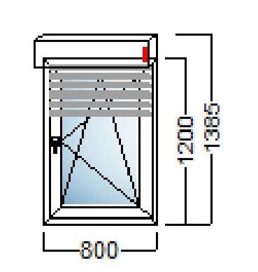 akcija pvc prozor 1kr 80x120 alu roleta salamander njemacka kvaliteta slika 112407094