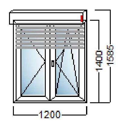 akcija pvc prozor 2kr 120x140 alu roleta salamander njemacka kvaliteta slika 112408692