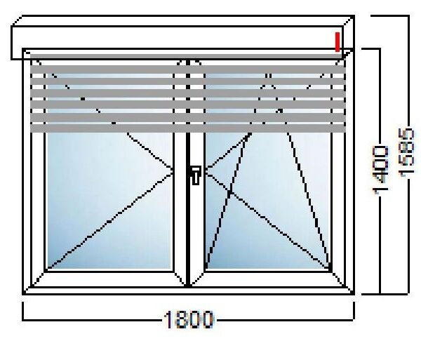 akcija pvc prozor 2kr 180x40 alu roleta salamander njemacka kvaliteta slika 112416312